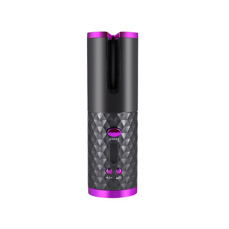 Rechargeable Automatic Hair Curler Women Portable Hair Curling Iron LCD Display Ceramic Curly Rotating Curling Wave Styler