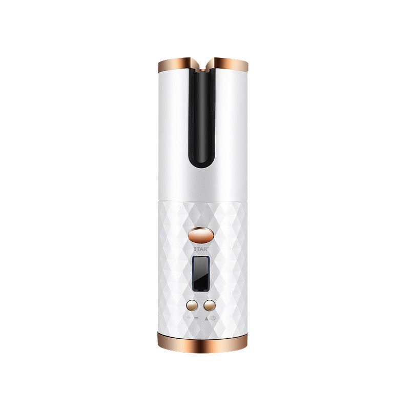 Rechargeable Automatic Hair Curler Women Portable Hair Curling Iron LCD Display Ceramic Curly Rotating Curling Wave Styler