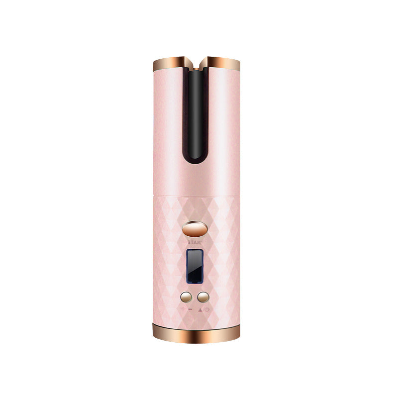 Rechargeable Automatic Hair Curler Women Portable Hair Curling Iron LCD Display Ceramic Curly Rotating Curling Wave Styler