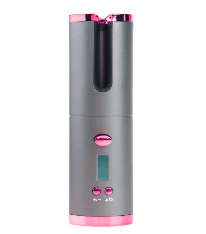 Rechargeable Automatic Hair Curler Women Portable Hair Curling Iron LCD Display Ceramic Curly Rotating Curling Wave Styler